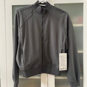 Lululemon Wunder Train Track Jacket Twill Graphite Grey SZ 4 NWT 🖤